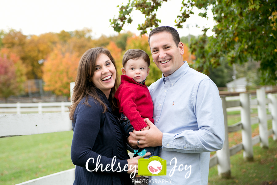 Naperville family interact for a fall lifestyle photo.