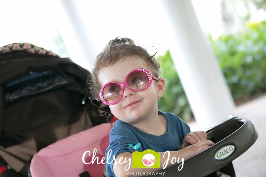 Before heading off for a day of fun at the park, Ellie put her superstar shades on :)