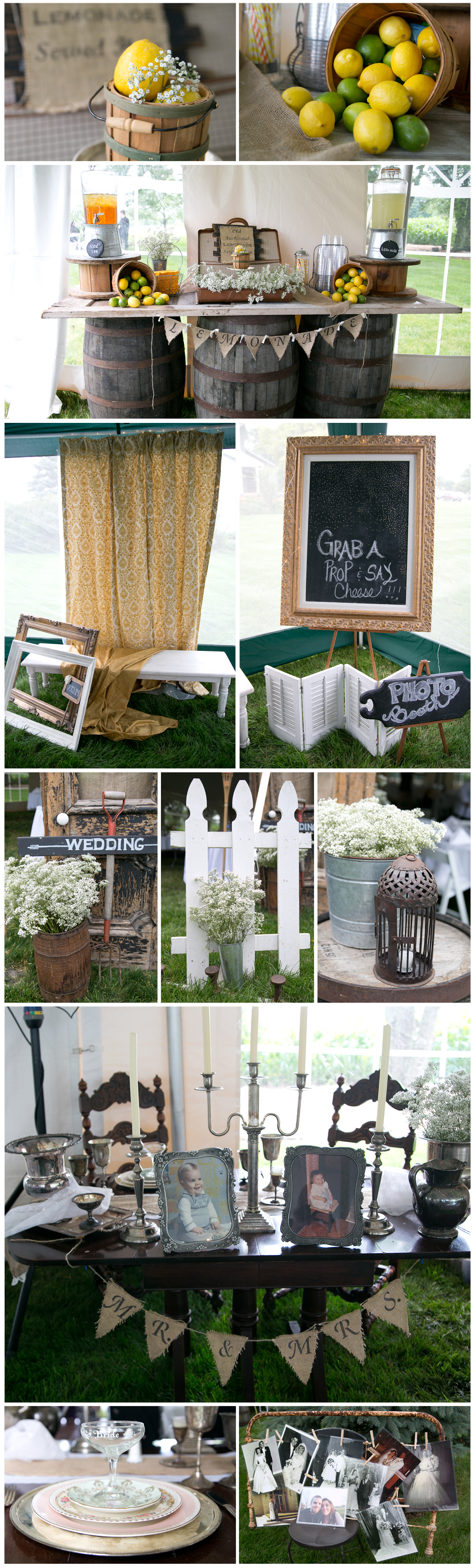 Chicago Vintage Backyard Wedding