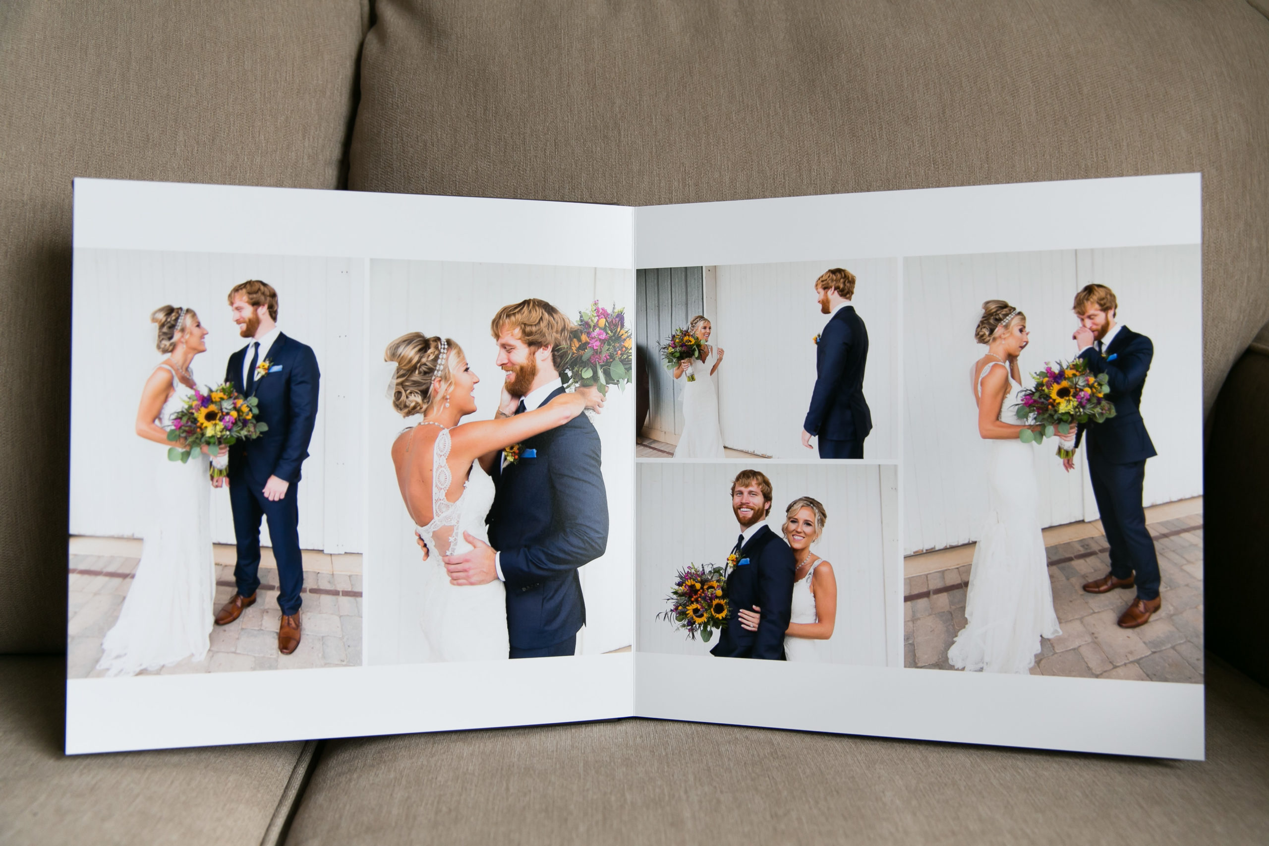 Wedding album spread