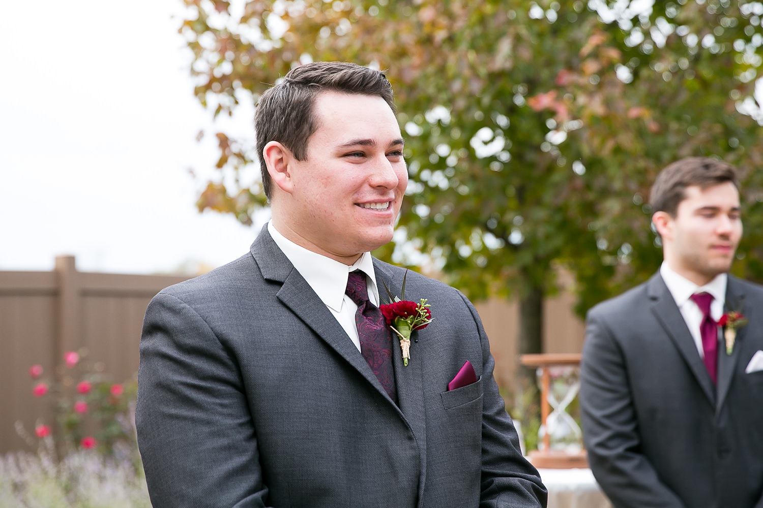 Hoosier Grove Barn wedding ceremony