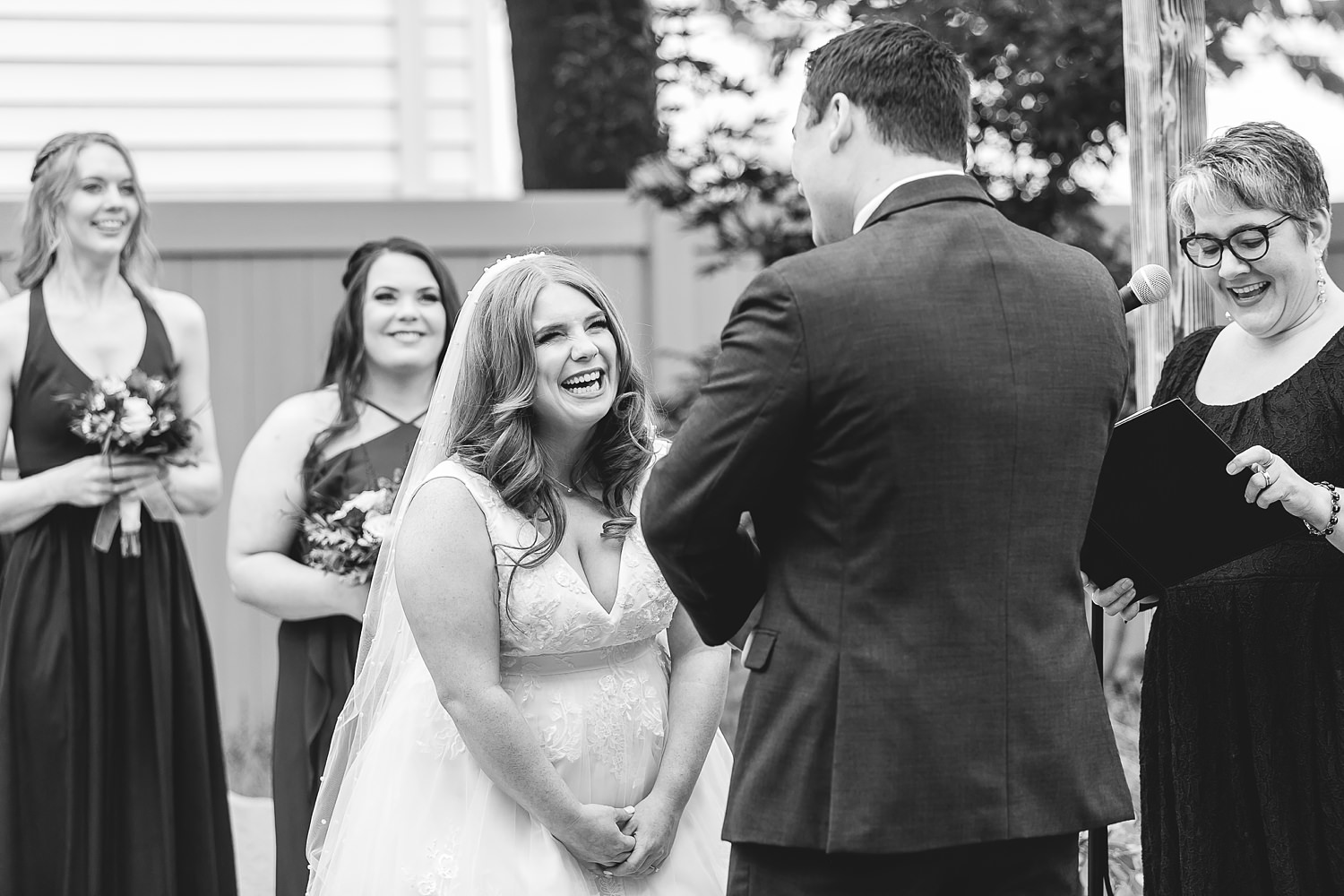 Hoosier Grove Barn wedding ceremony