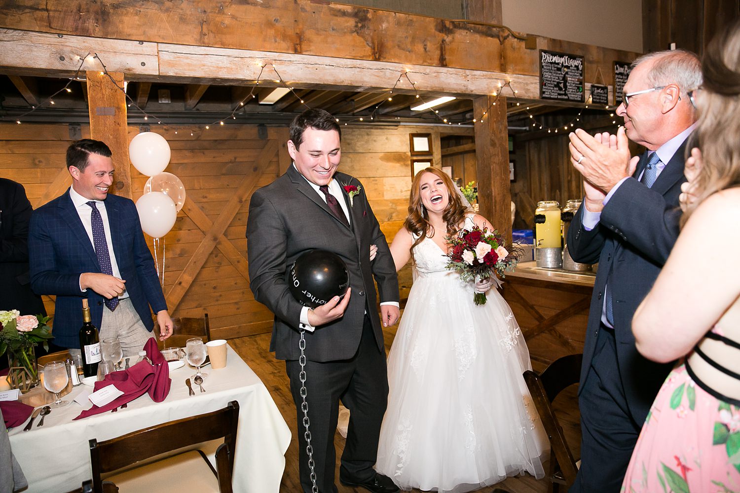 Hoosier Grove Barn wedding reception