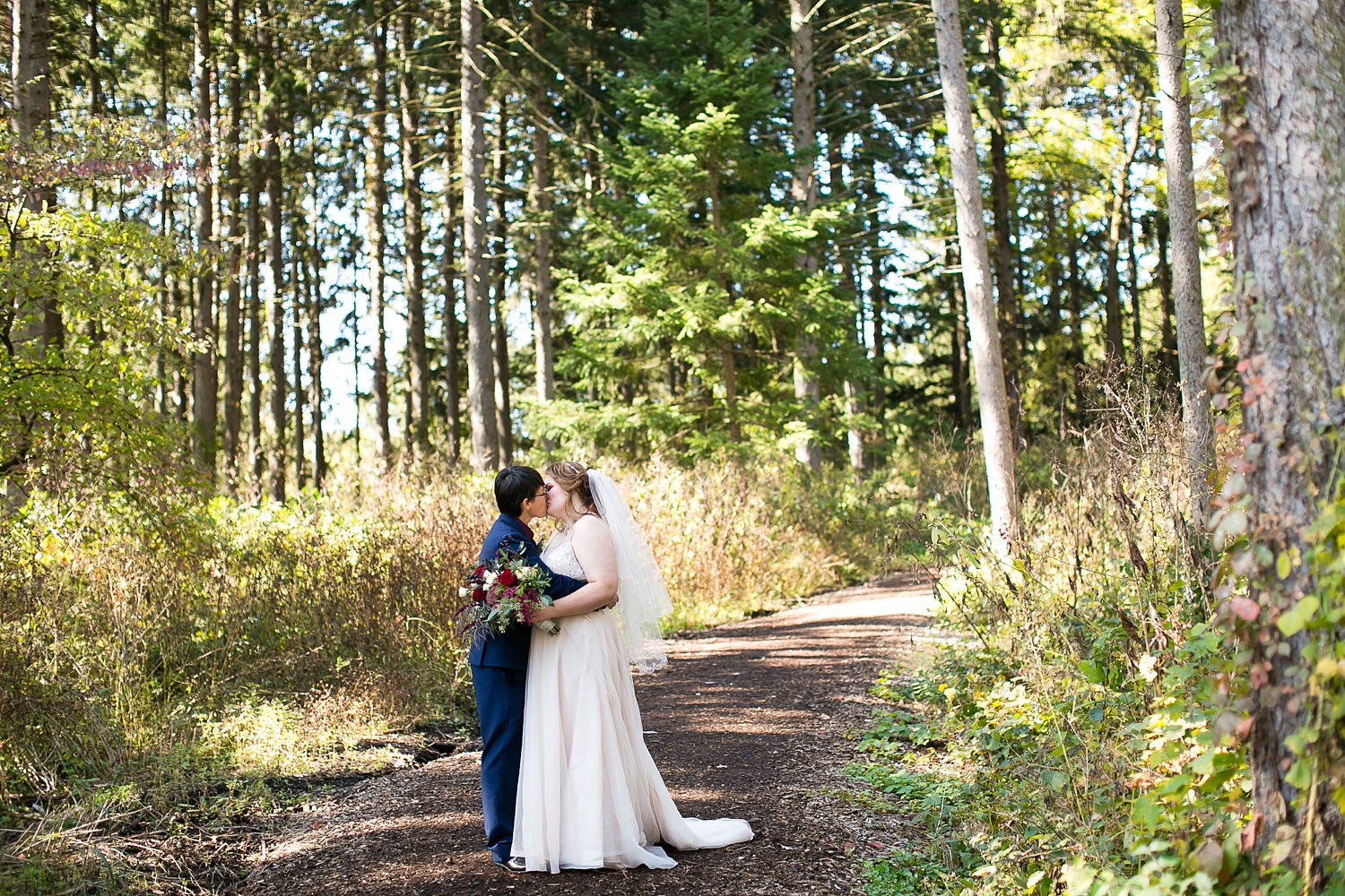 Morton Arboretum Wedding Photos by Chicago Wedding Photographer
