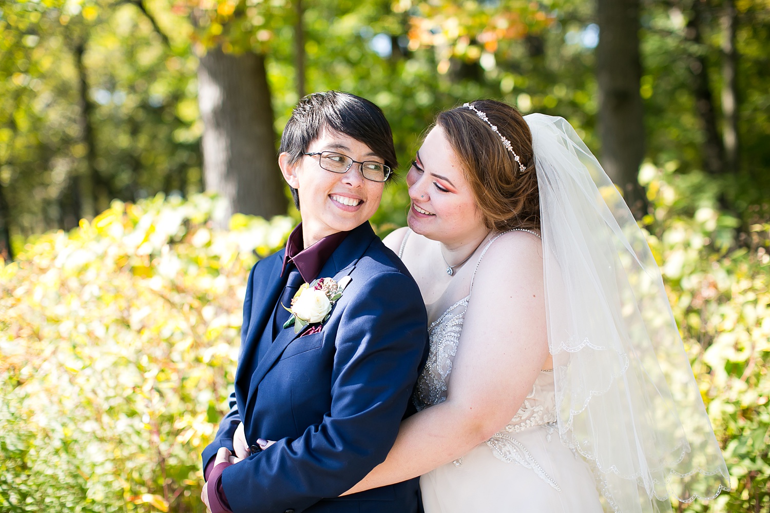 Morton Arboretum Wedding Photos in Lisle by Chicago IL Wedding Photographer