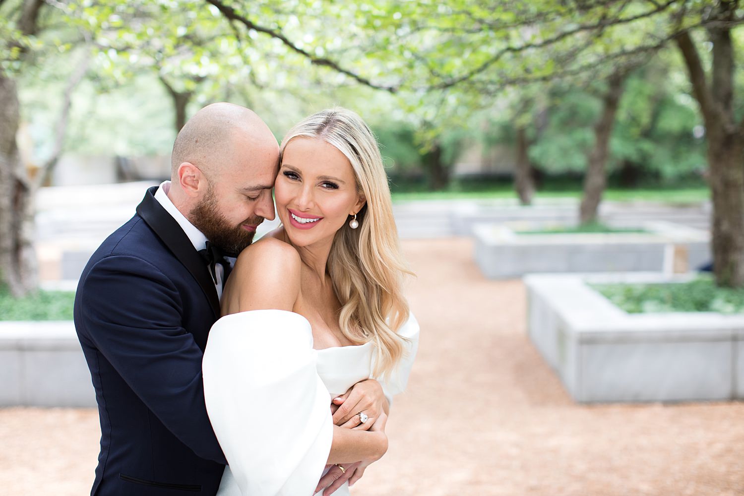 Marta and Nick hugging for their elopement photos