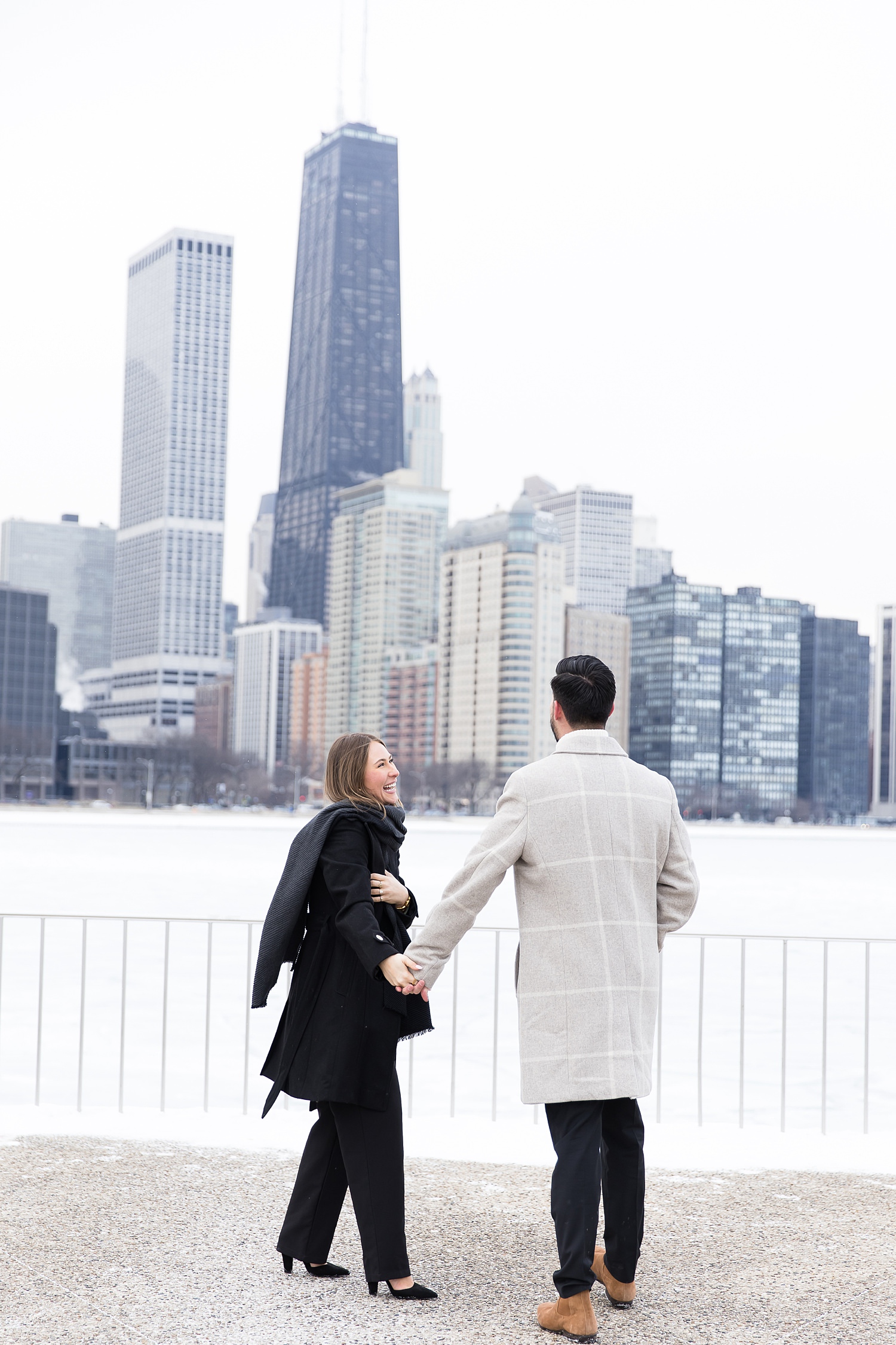 Engagement portrait in Chicago