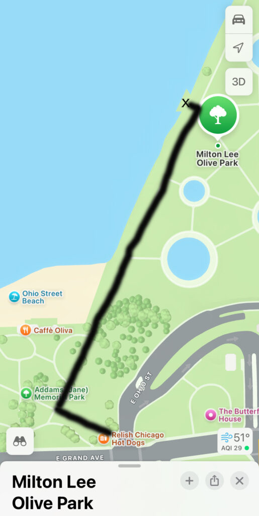 Map of Milton Lee Olive Park