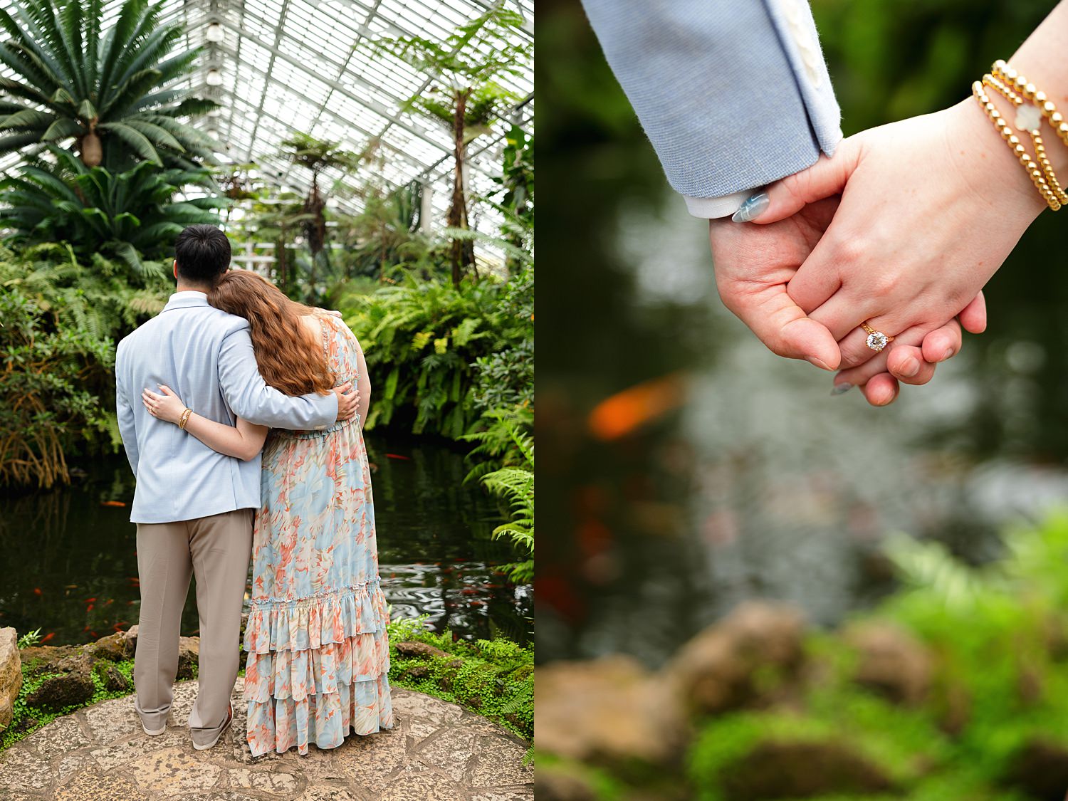 Garfield Park Conservatory engagement photos